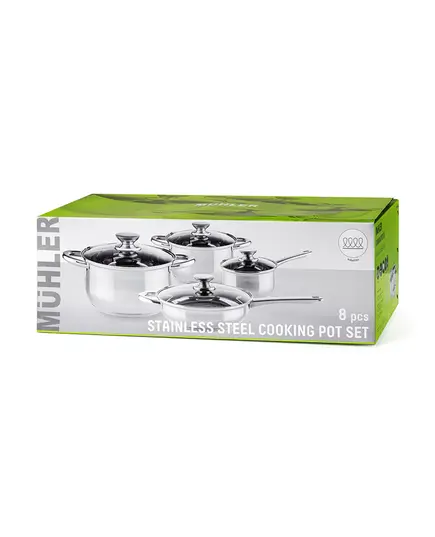 Комплект съдове за готвене muhler mr-842 new 8 части