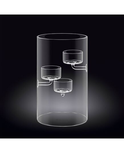 Троен свещник wilmax thermo glass 20 см