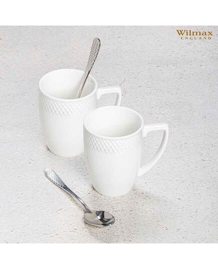 Лъжица за чай wilmax julia silver 14 см, 6 броя