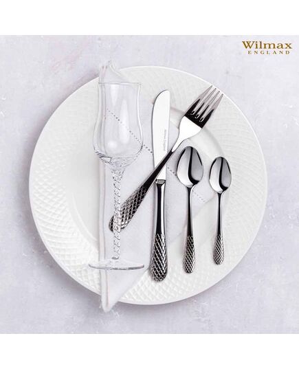 Лъжица за чай wilmax julia silver 14 см, 6 броя