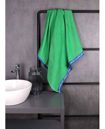 Плажна кърпа benetton rainbow 90х160см зелена, памук