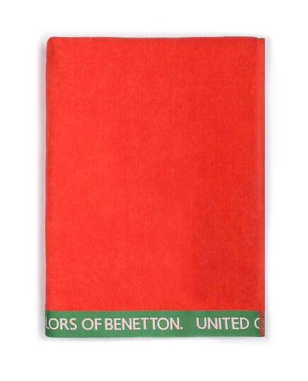 Плажна кърпа benetton rainbow 90х160см червена, памук