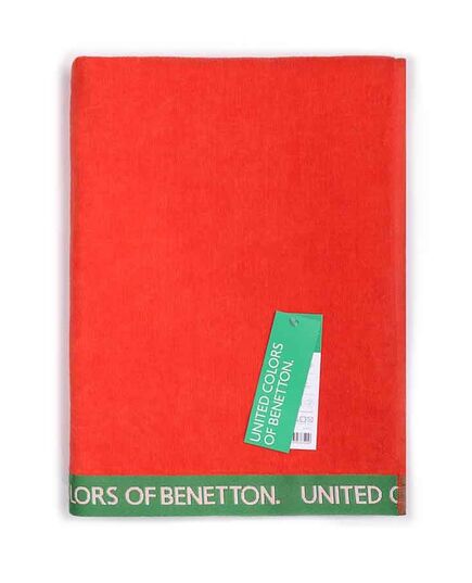 Плажна кърпа benetton rainbow 90х160см червена, памук