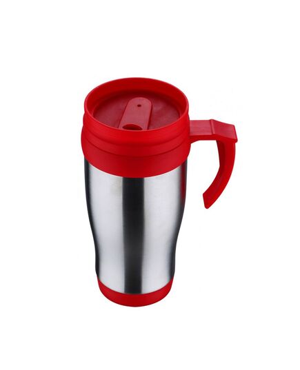 Термо чаша renberg 400 мл червена с дръжка