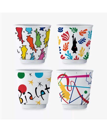 Комплект 4 броя чаши за кафе arte bialetti, 60 мл
