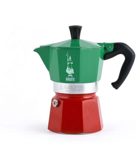 Кафеварка moka express italy bialetti 6 чаши tricolore