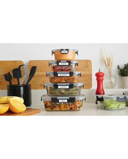 Кутия за съхранение masterpro foodies collection 950 мл кръгла