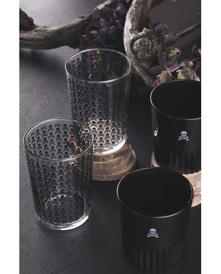 Комплект 2 броя чаши за вода scalpers home 500 мл с лого