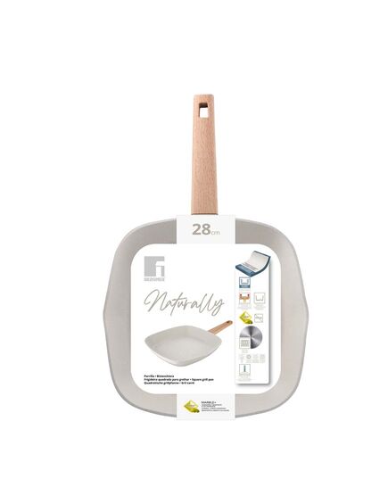 Грил тиган bergner naturally 28х28 см