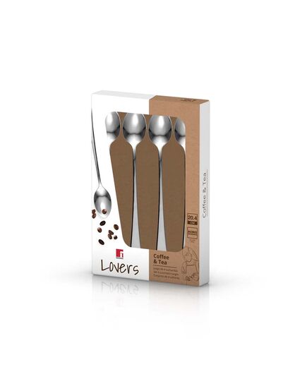 Комплект 4 броя лъжици за лате bergner coffee & tea lovers