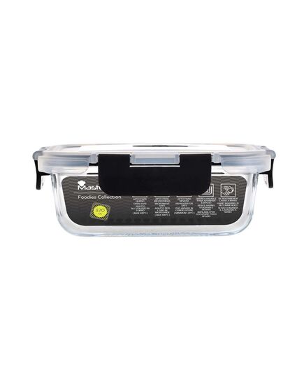 Кутия за съхранение masterpro foodies collection 370 мл правоъгълна