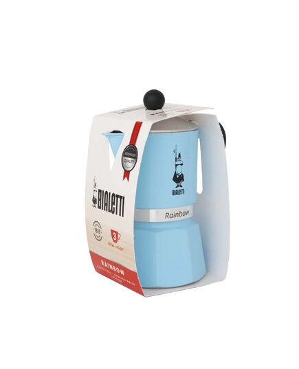 Кафеварка rainbow bialetti 3 чаши светло синя