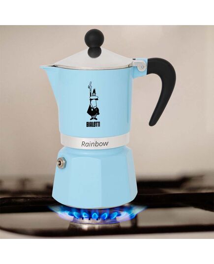 Кафеварка rainbow bialetti 3 чаши светло синя