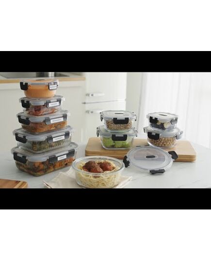 Кутия за съхранение masterpro foodies collection 950 мл кръгла