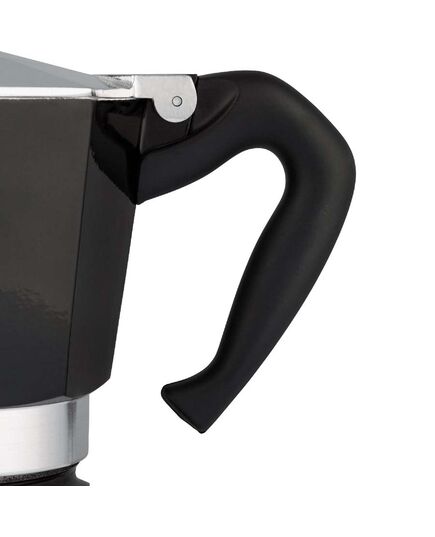 Кафеварка moka express color bialetti 3 чаши, черна
