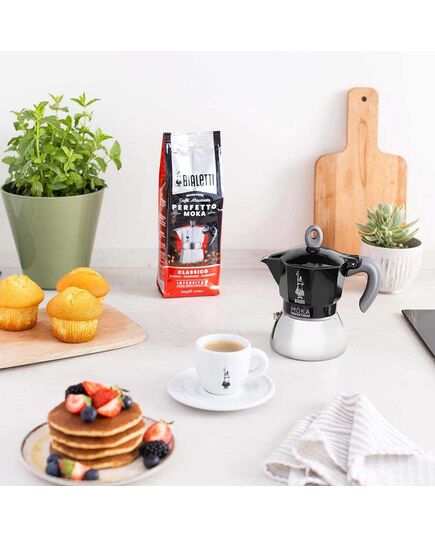 Кафеварка new moka bialetti 6 чаши индукционна черна