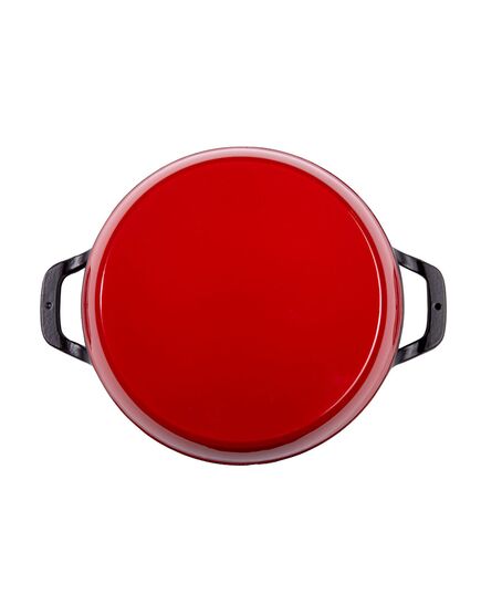 Кръгъл сач с две дръжки surel 22 см чугун червен