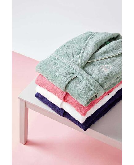 Халат за баня benetton core m/l бял