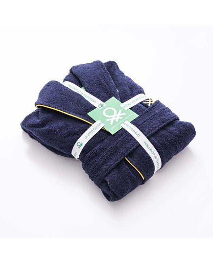 Халат за баня benetton core m/l тъмносин