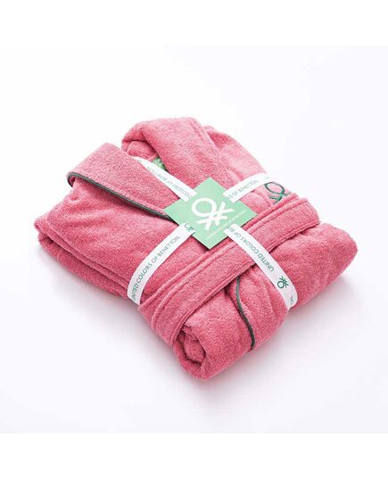 Халат за баня benetton core l/xl розов