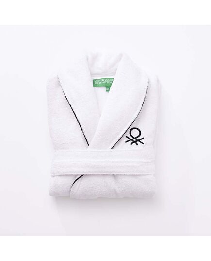Халат за баня benetton core m/l бял