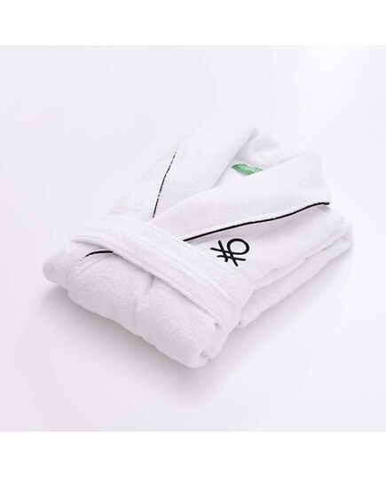Халат за баня benetton core m/l бял