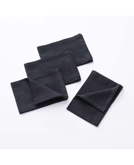 Комплект 4 броя текстилни салфетки benetton fw23 40х40 см черни