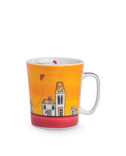 Чаша egan le casette 430 мл порцеланова червена