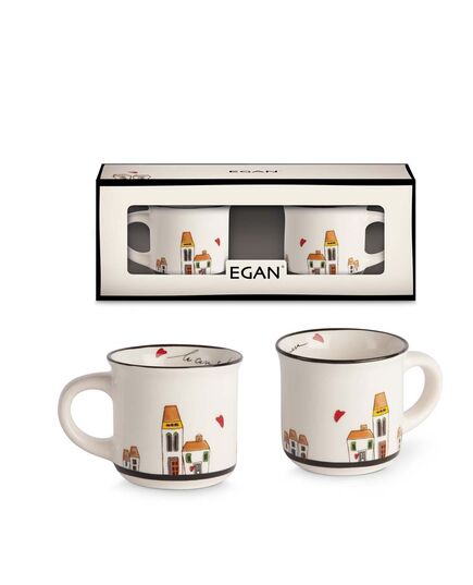 Комплект 2 чаши за кафе egan le casette 80 мл