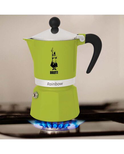 Кафеварка rainbow bialetti 1 чаша зелена