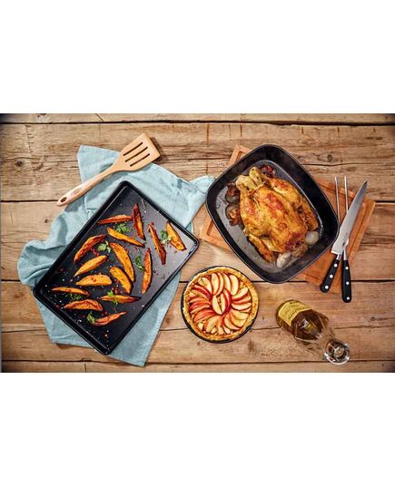 Тава с незалепващо покритие stellar bakeware 38x25 cм