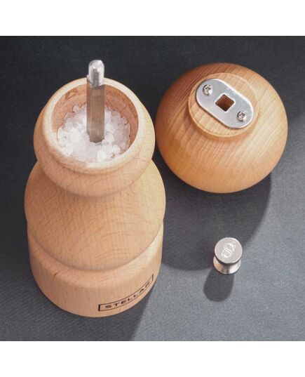 Мелничка за сол stellar kitchen 18 см натурален бук
