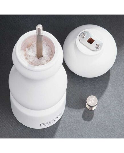 Мелничка за сол stellar kitchen 18 см бук бяла