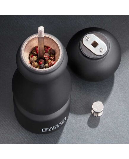 Мелничка за пипер stellar kitchen 18 см бук черна