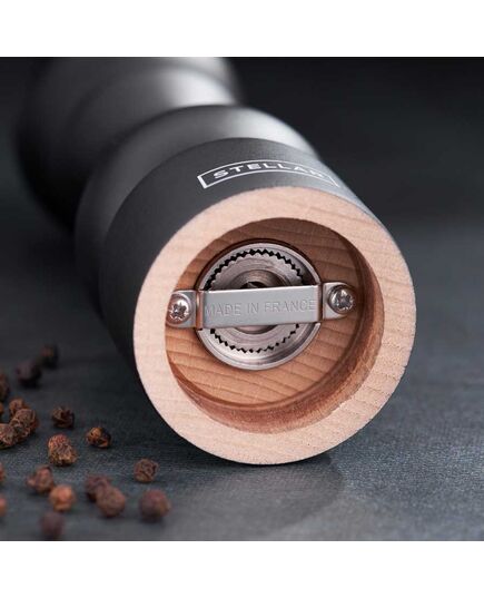 Мелничка за пипер stellar kitchen 18 см бук черна