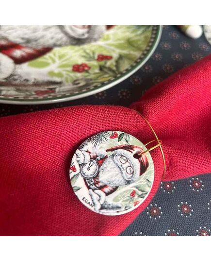 Комплект 6 коледни пръстени за салфетки egan christmas