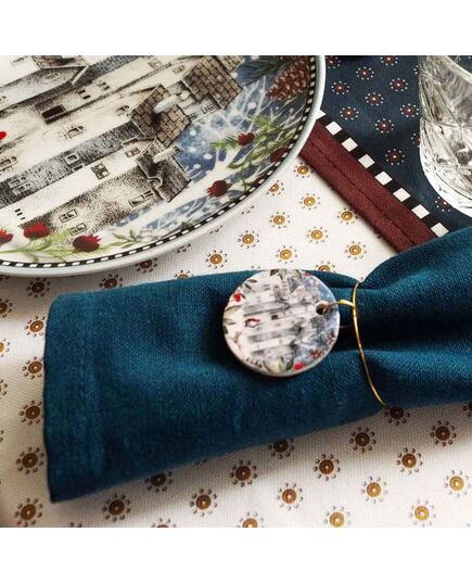 Комплект 6 коледни пръстени за салфетки egan christmas