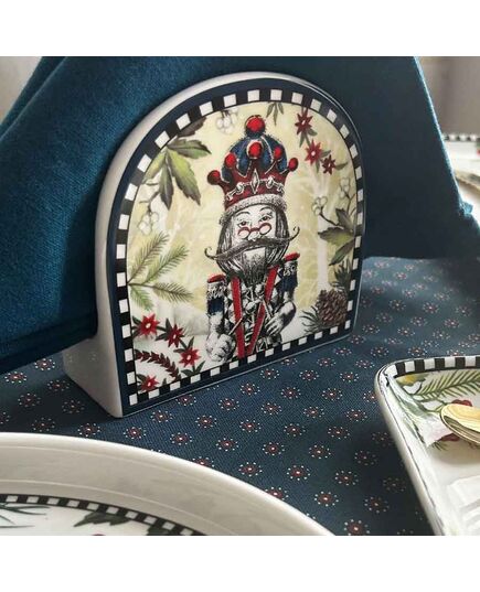 Поставка за салфетнки egan christmas, лешникотрошачката 12х11 см