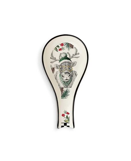 Подложка за лъжица egan christmas, северен елен с очила 21х10 см