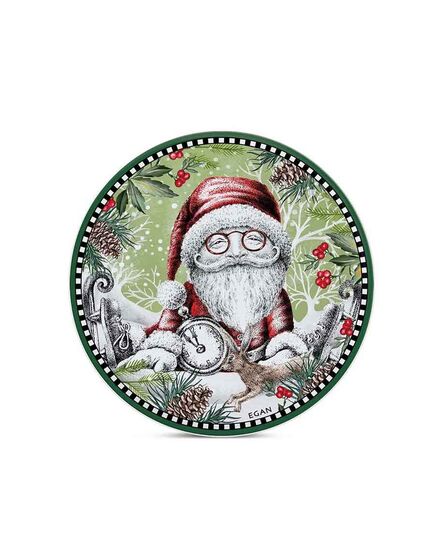 Подложка за горещи съдове egan christmas, дядо коледа 16 см керамика