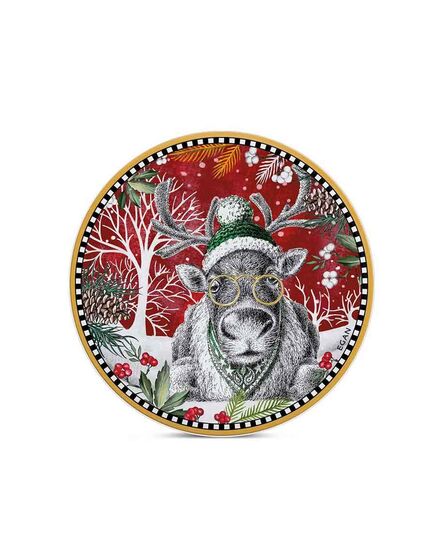 Подложка за горещи съдове egan christmas, северен елен 16 см керамика