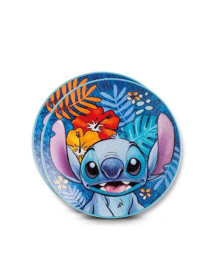 Комплект 2 броя чинии за десерт disney stitch 19 см порцелан сини