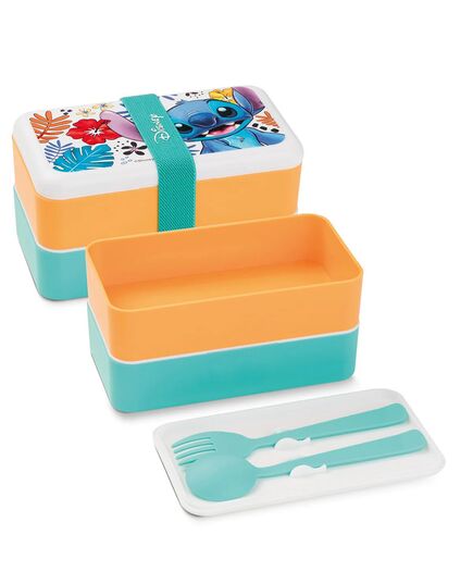 Кутия за обяд disney stitch 18х10 см pp бяла