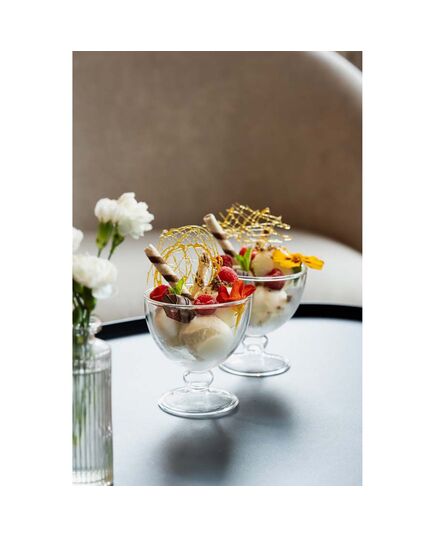 Комплект 2 броя двустенни чаши за мелба vialli design amo 250 мл