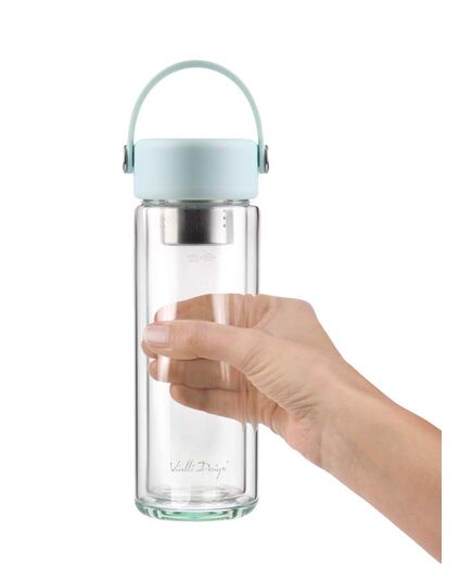 Двустенна бутилка с инфузер vialli design fuori 350 мл мента