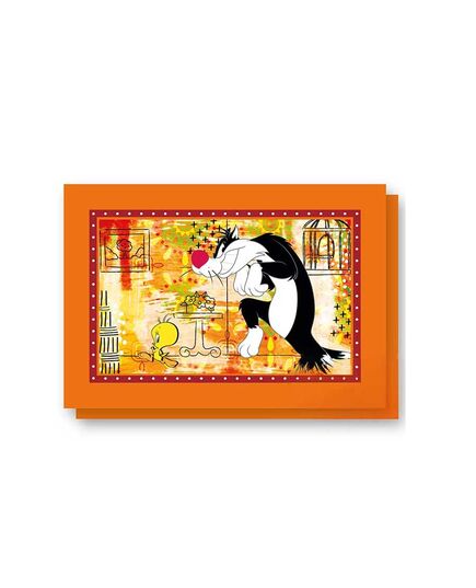 Комплект 2 подложки за хранене egan, силвестър и туити 45х30 см