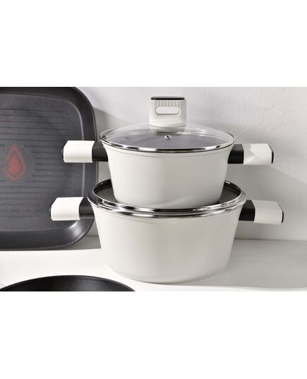 Тенджера bergner lines 20 см с капак