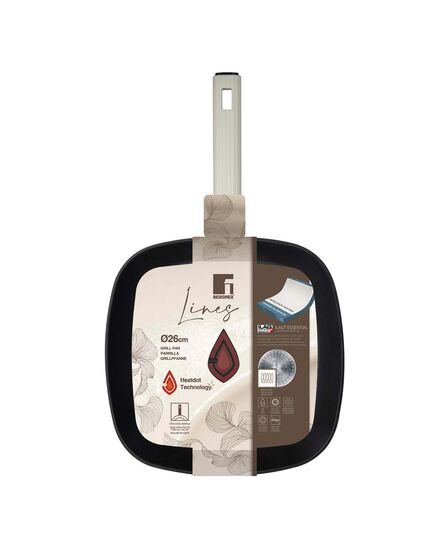 Грил тиган bergner lines 28 см