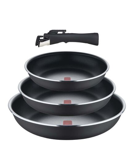 Комплект 3 тигана подвижна дръжка bergner click&cook 18/20/24 см