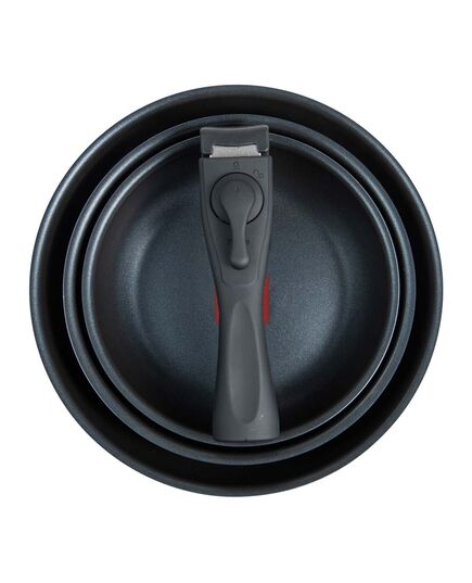 Комплект 3 тигана подвижна дръжка bergner click&cook 18/20/24 см